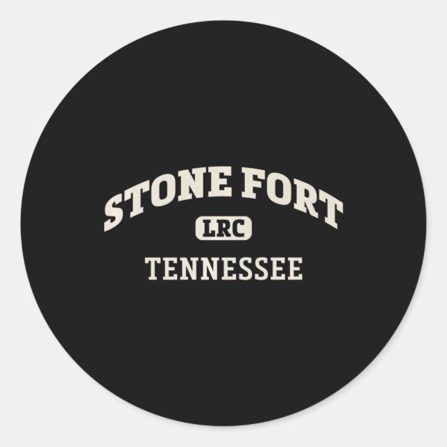 Stone Fort Uni Style Rock Climarea Design Runder Aufkleber (Vorderseite)