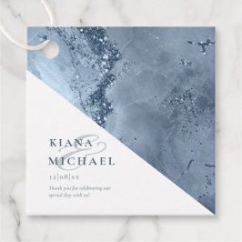 Stone Glitzer Wedding Dusty Blue ID647 Geschenkanhänger