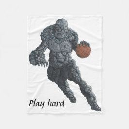 Stone Golem Basketball Player Fantasy Art Blanka Fleecedecke