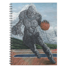 Stone Golem Playing Basketball Grafik-Notebook Notizblock
