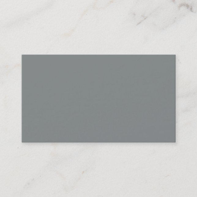 Stone Gray Personalisiert Gray Color Background Visitenkarte (Vorderseite)
