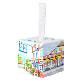 Stone Harbor New Jersey Cube Weihnachtsschmuck Würfelornament