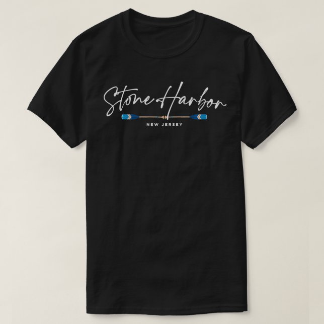 Stone Harbor New Jersey Oars Graphic T-Shirt (Design vorne)