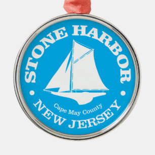 Stone Harbor (Sloop) Ornament Aus Metall
