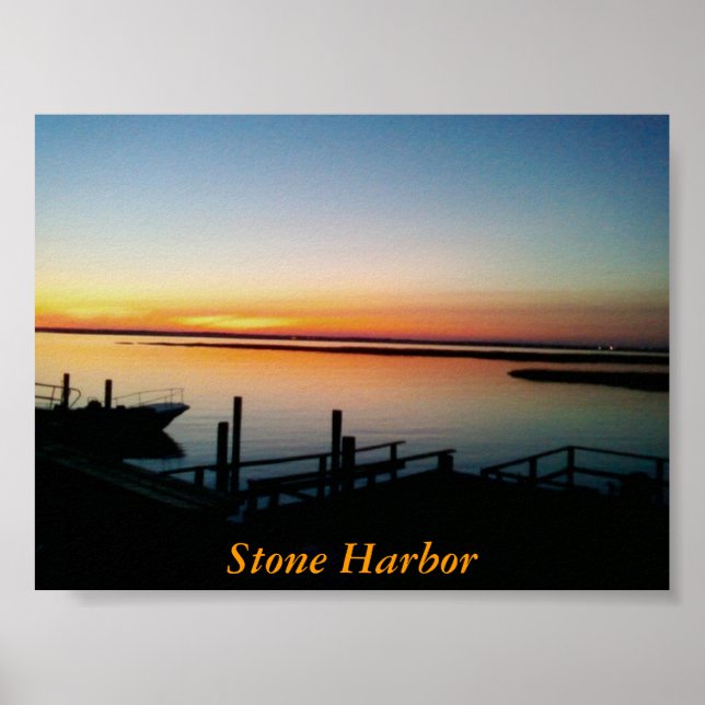 Stone Harbour Dock Print Poster (Vorne)