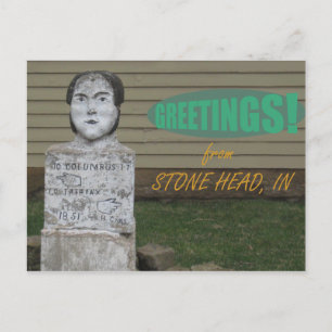 Stone Head, IN Postkarte