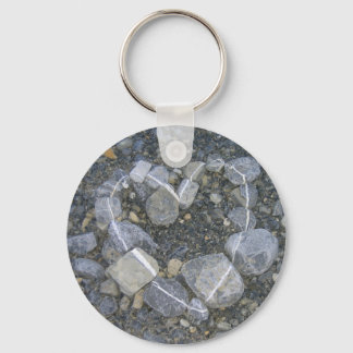 Stone Heart Keychain Schlüsselanhänger