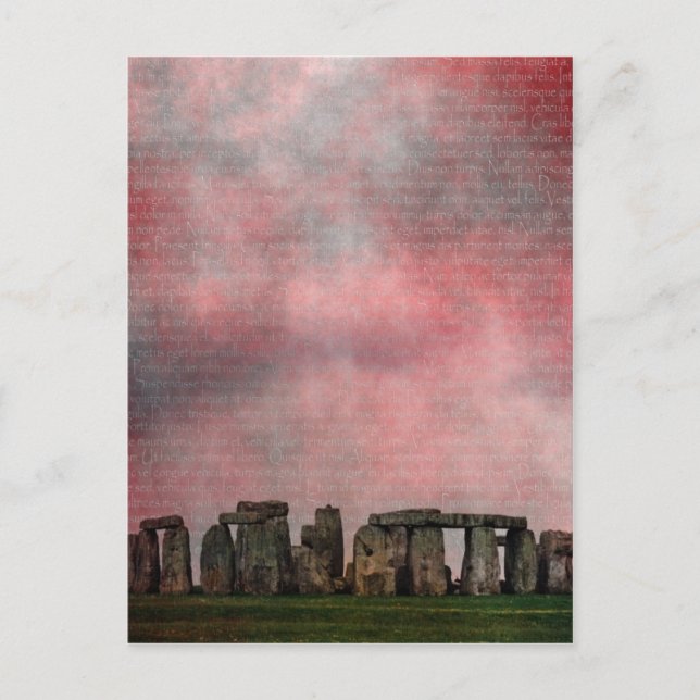 Stone Henge Textural Postkarte (Vorderseite)