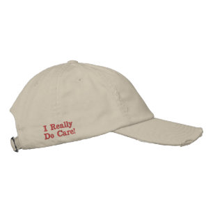 Stone - I Really do Care - USA Bestickte Baseballkappe