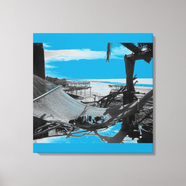 Stone Island Hammock B+W Leinwanddruck (Vorderseite)