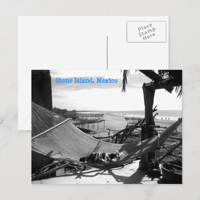 Stone Island Hammock Postkarte (Vorne/Hinten)
