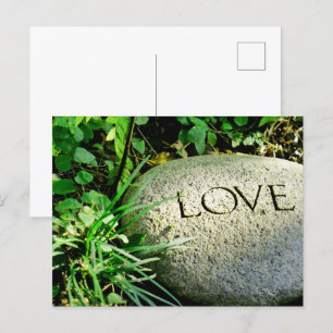 Stone "Liebe" Postkarte
