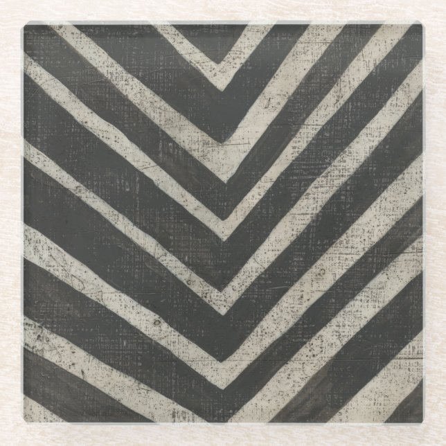 Stone - Linien Glasuntersetzer (Vorderseite)