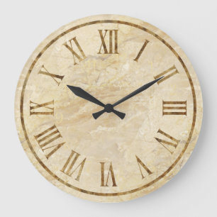 Stone Look Roman Numerische Küchenmauer Große Wanduhr