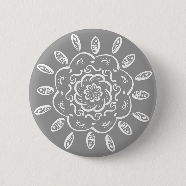 Stone Mandala Button (Vorderseite)