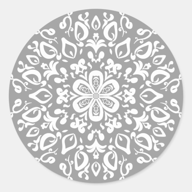 Stone Mandala Runder Aufkleber (Vorderseite)