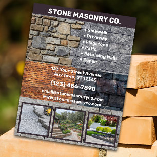 Stone Masonry Business Flyer