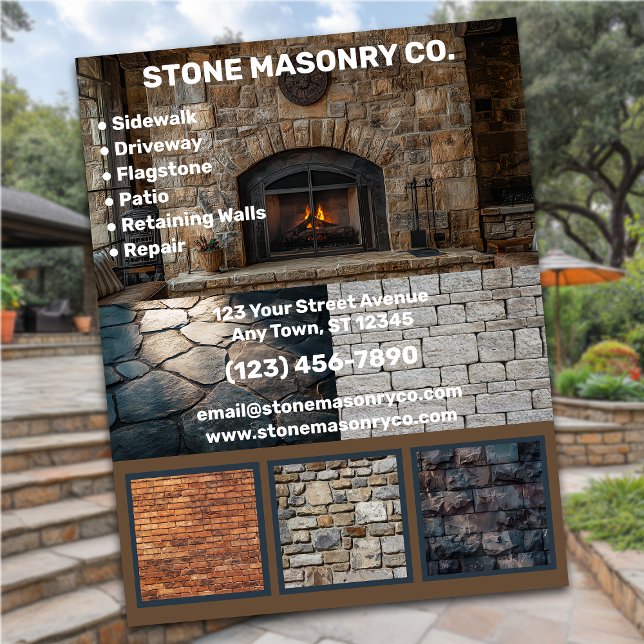 Stone Masonry Business Flyer (Von Creator hochgeladen)
