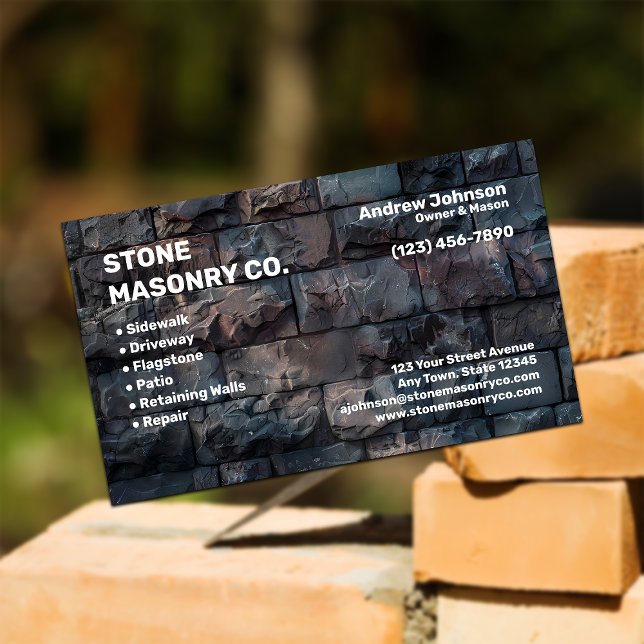 Stone Masonry Company Visitenkarte (Von Creator hochgeladen)