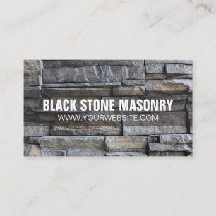 Stone Mauerwerk Construction Business Card Visitenkarte