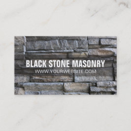 Stone Mauerwerk Construction Business Card Visitenkarte