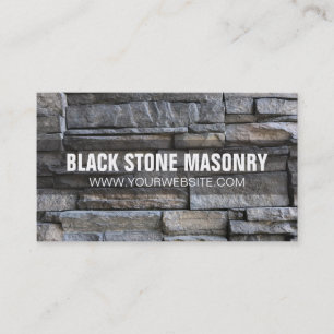 Stone Mauerwerk Construction Business Card Visitenkarte