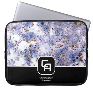 Stone Monogram Marine Laptopschutzhülle