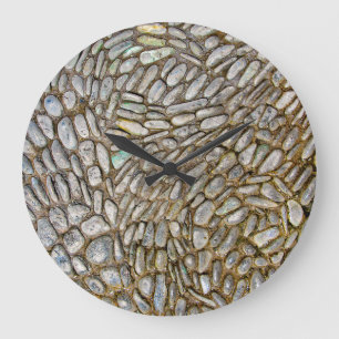 Stone Mosaic Clock Große Wanduhr