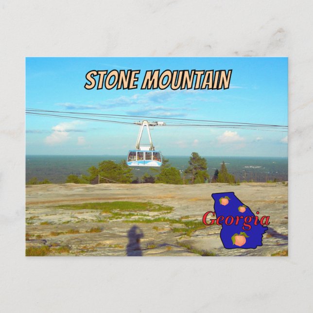 Stone Mountain GA Summit Skyride  Postcard Postkarte (Vorderseite)