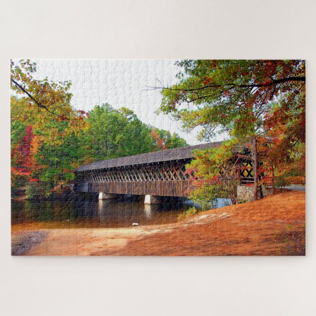 Stone Mountain Georgia Covered Bridge Puzzle (Horizontal)