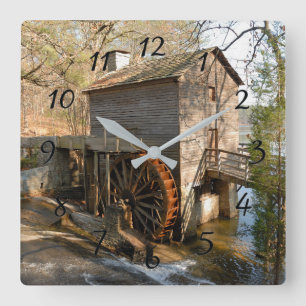 Stone Mountain Georgia Mill Quadratische Wanduhr