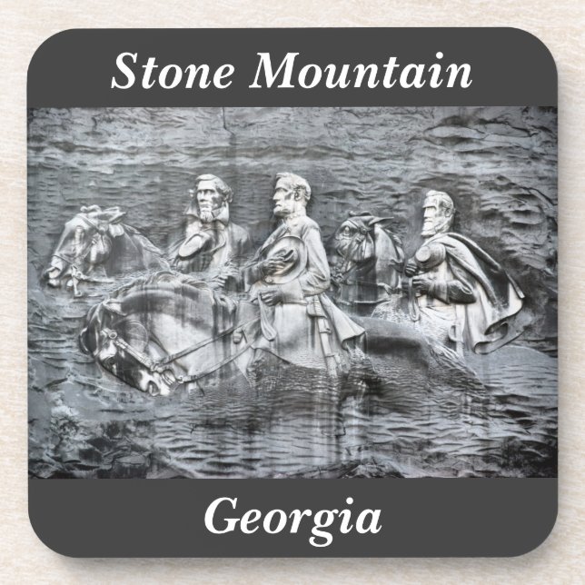 Stone Mountain Georgia Monument to the Confederacy Untersetzer (Vorderseite)