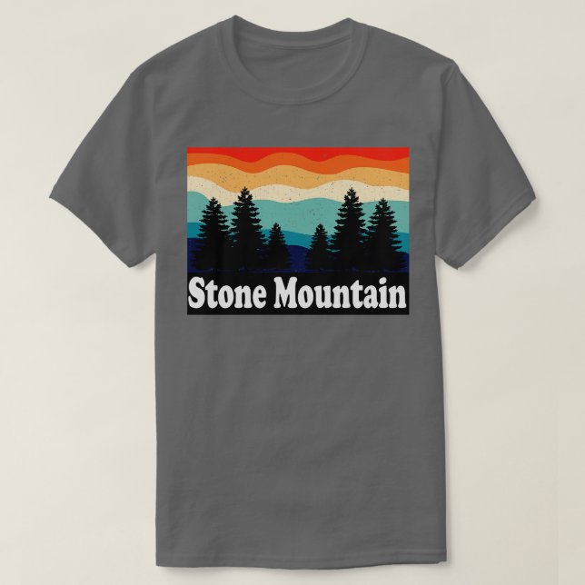 Stone Mountain Georgia Retro T-Shirt (Design vorne)