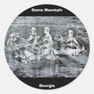 Stone Mountain, Georgia Runder Aufkleber