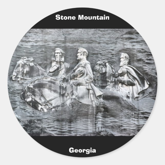 Stone Mountain, Georgia Runder Aufkleber (Vorderseite)