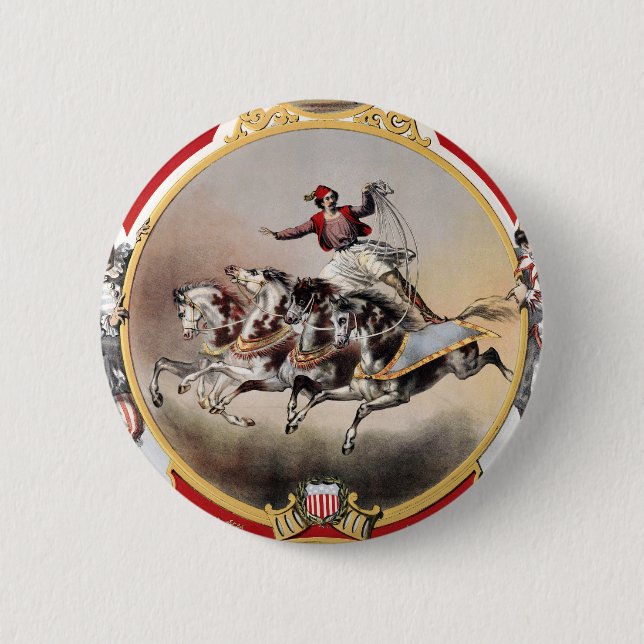 Stone & Murray's Circus, Circa 1870. Button (Vorderseite)