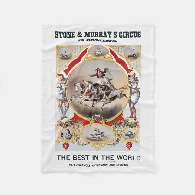 Stone & Murray's Circus, Circa 1870. Fleecedecke (Vorderseite)