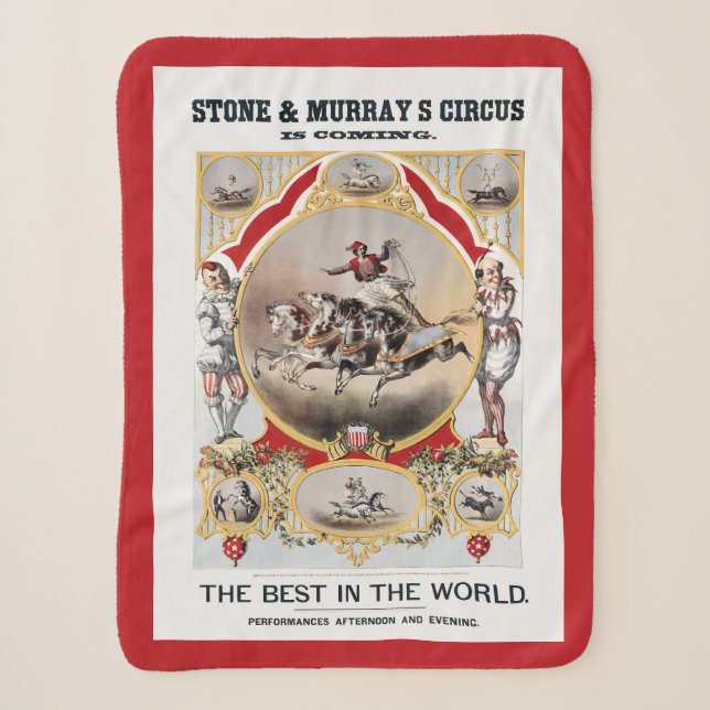 Stone & Murray's Zirkus, circa 1870. Sherpadecke (Vorderseite)