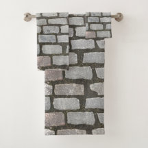 Stone Pathway Gray Cobblestone Street Sidewalk