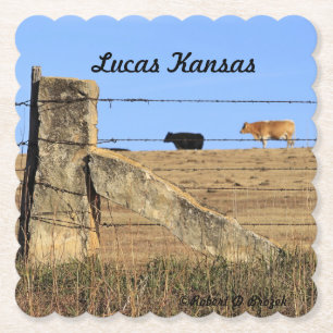 Stone Post Fence Untersetzer