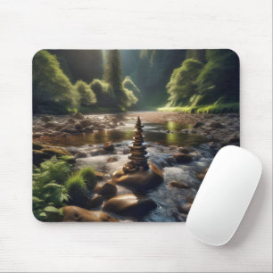 Stone River Cairn Mousepad