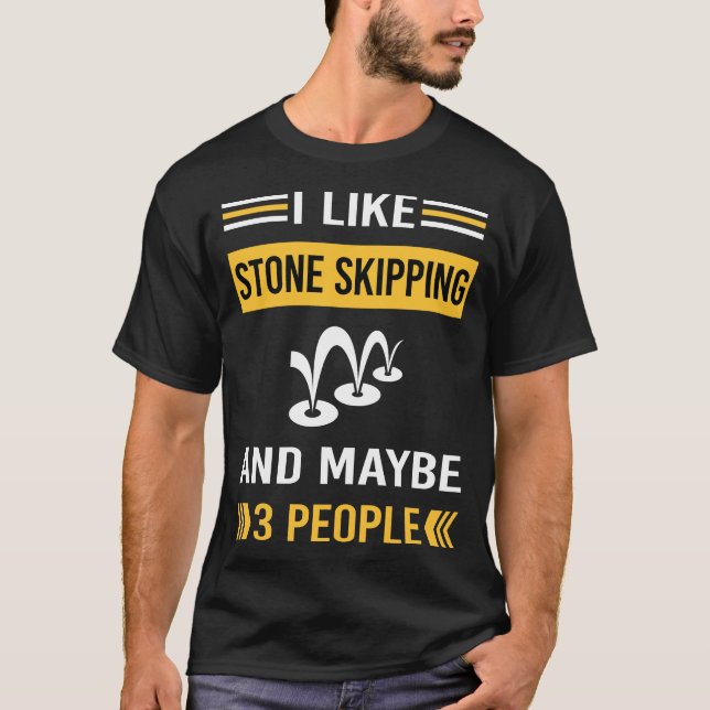 Stone Skipping Stones Rock Rocks Skimming T-Shirt (Vorderseite)