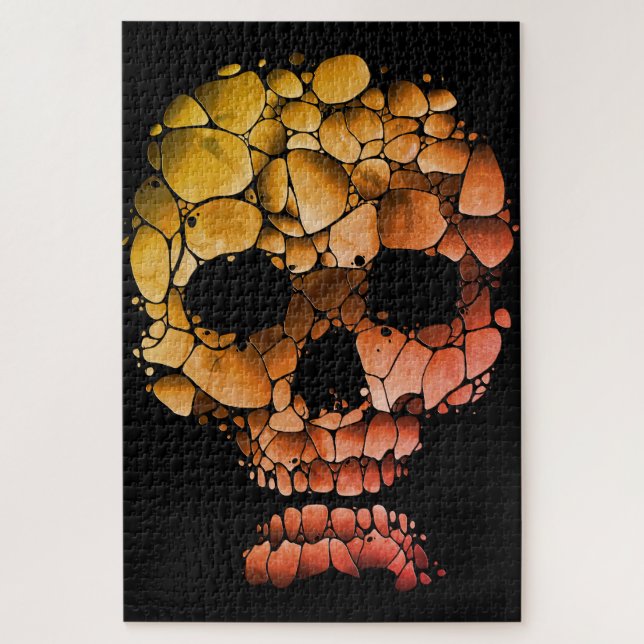 Stone Skull - Einzigartige, von Felsen Inspiriert  Puzzle (Vertikal)