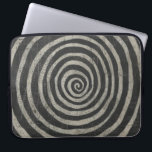 Stone - Spiral Laptopschutzhülle<br><div class="desc">Stein VIII von Chariklia Zarris. Muster mit spiralförmigen,  kreisförmigen Formen.</div>