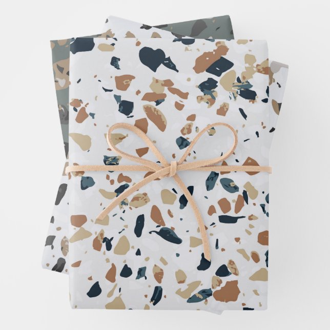 Stone Terrazzo Pattern  Geschenkpapier Set (Beispiel)