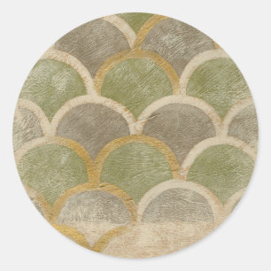 Stone Tile Design von Chariklia Zarris Runder Aufkleber