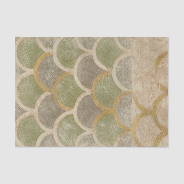 Stone Tile Design von Chariklia Zarris Seidenpapier (Vorderseite)