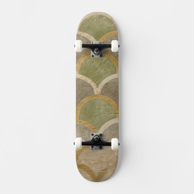 Stone Tile Design von Chariklia Zarris Skateboard (Vorderseite)