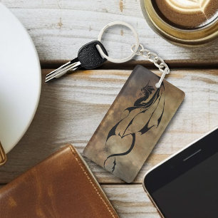 Stone Tile Dragon Schlüsselanhänger