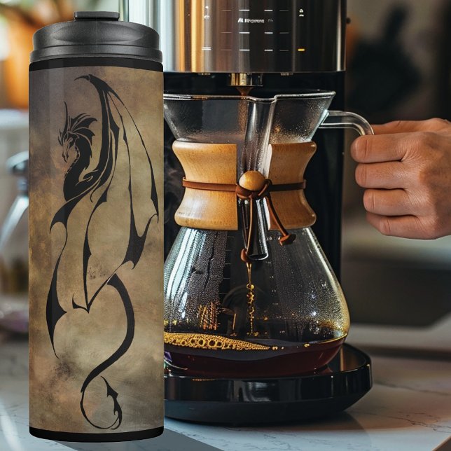 Stone Tile Dragon Thermosbecher (Von Creator hochgeladen)